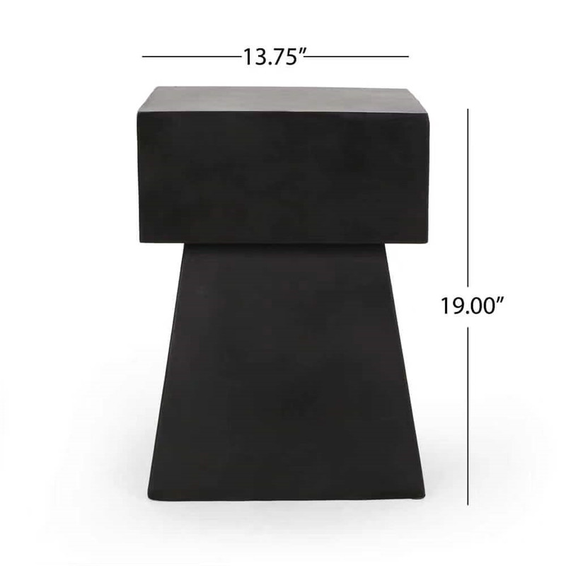 โต๊ะข้างคอนกรีตทรงสี่เหลี่ยมดีไซน์เด่น (1)