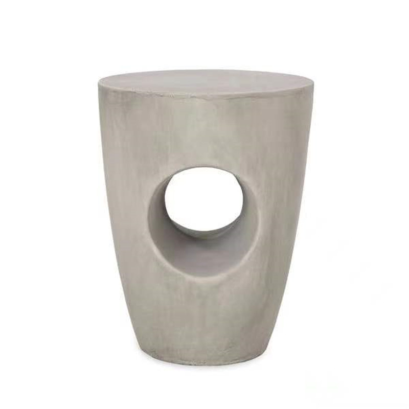Tuščiavidurio dizaino vidaus apdailos betoninis šoninis staliukas (10)
