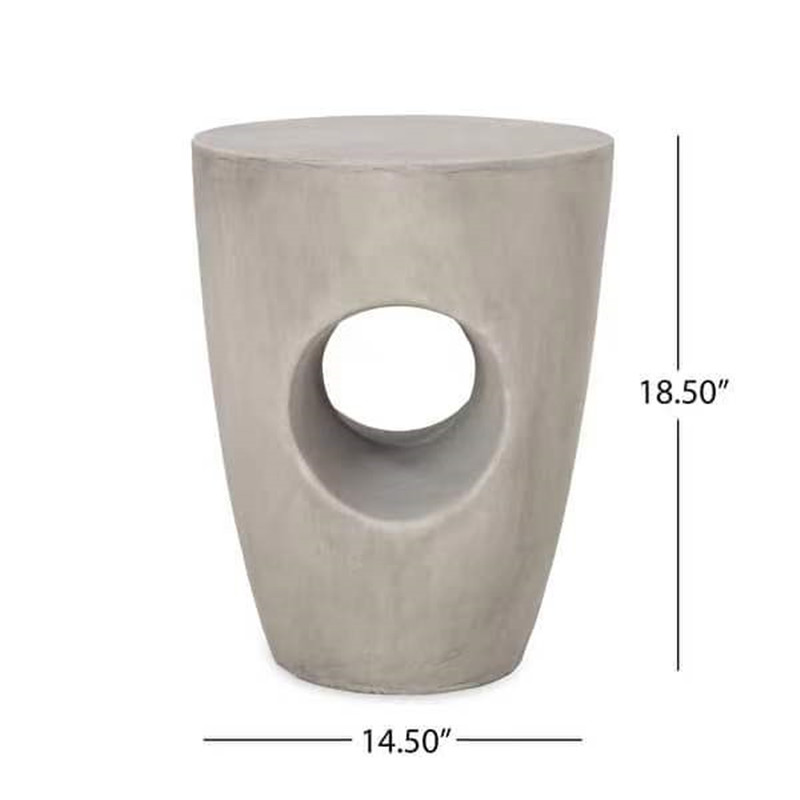 Tuščiavidurio dizaino vidaus apdailos betoninis šoninis staliukas (11)