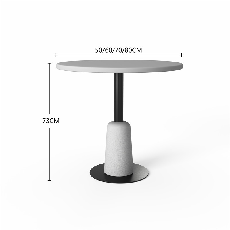 betonnen basis outdoor Round betonnen kofje tafel