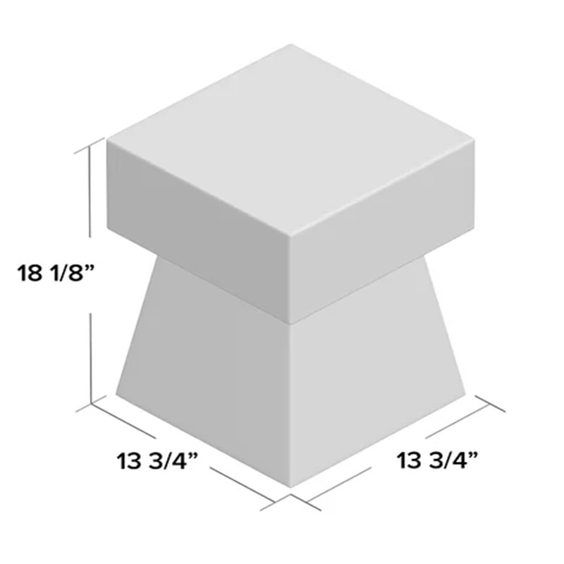 Featured Design Square Desktop Concrete Side Table (3)