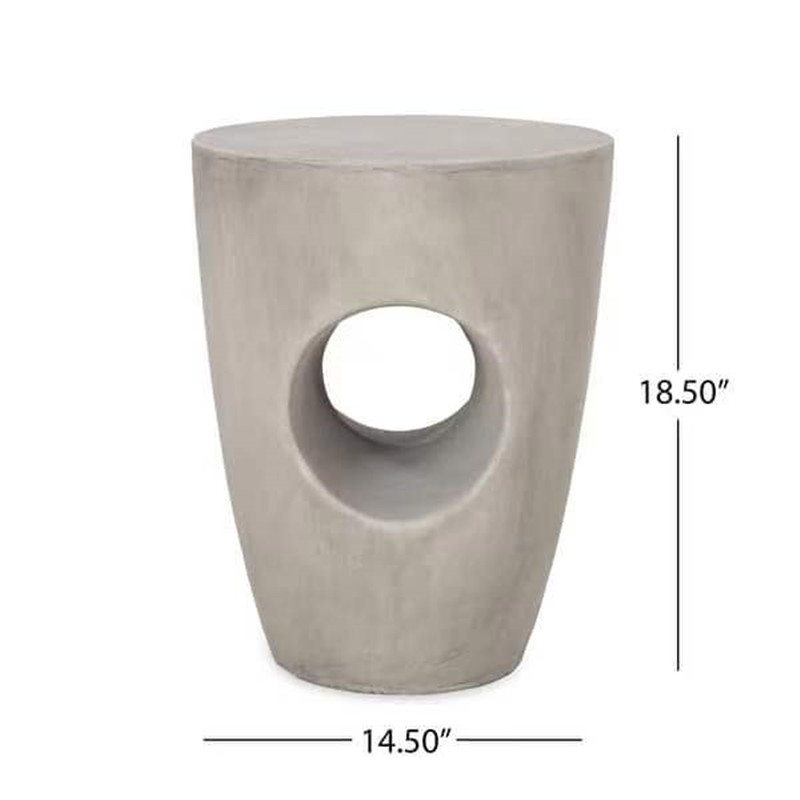 Hollow design interior decoration concrete side table (11)