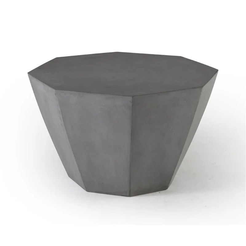 Polygon design concrete table side table coffee table (1)