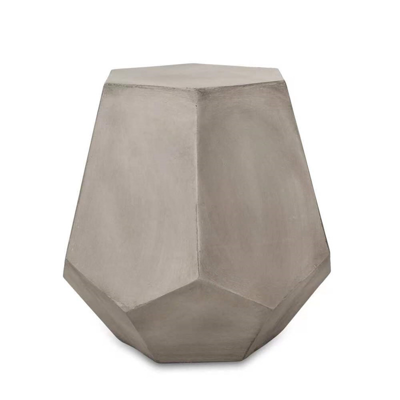Small Multilateral Cutting Surface Home Decoration Concrete Side Table (11)