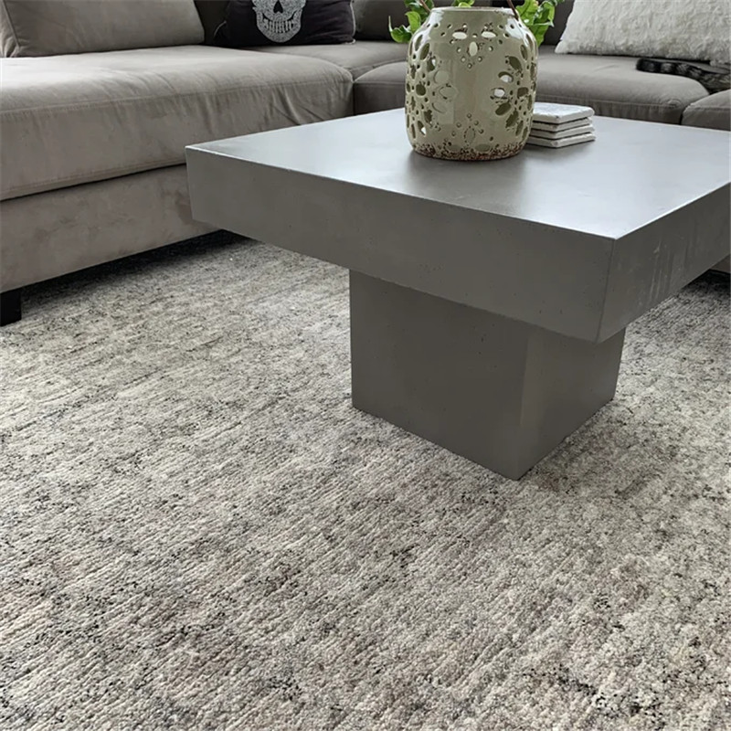 Square indoor and outdoor available concrete table (5)