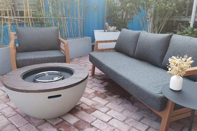 concrete fire pit