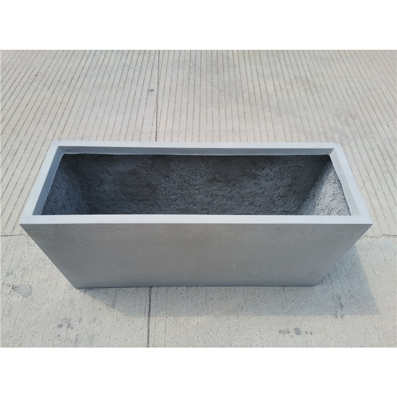 grey rectangular flower pot (3)