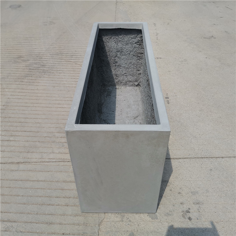 grey rectangular flower pot (5)